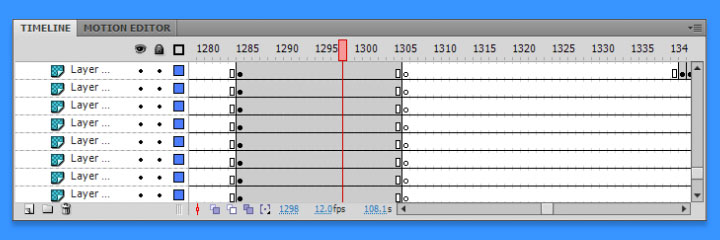 Flash Professional Timeline Editor